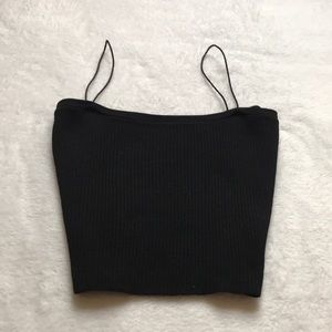 Black crop top